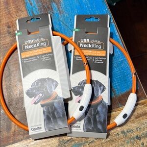 USB Light-Up Neck Ring - Orange